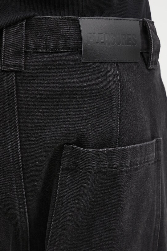 PLEASURES jeans Grind Baggy P24W029 black