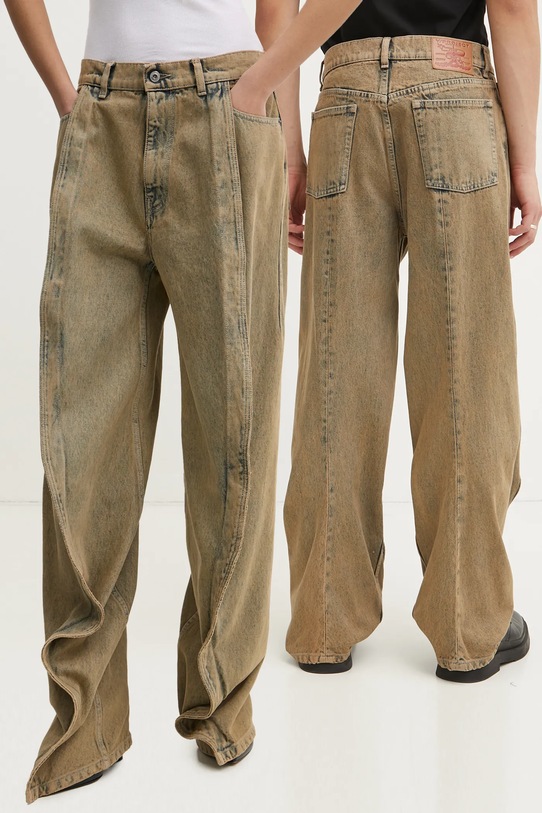 Y/Project jeansi BANANA JEANS maro 207PA004