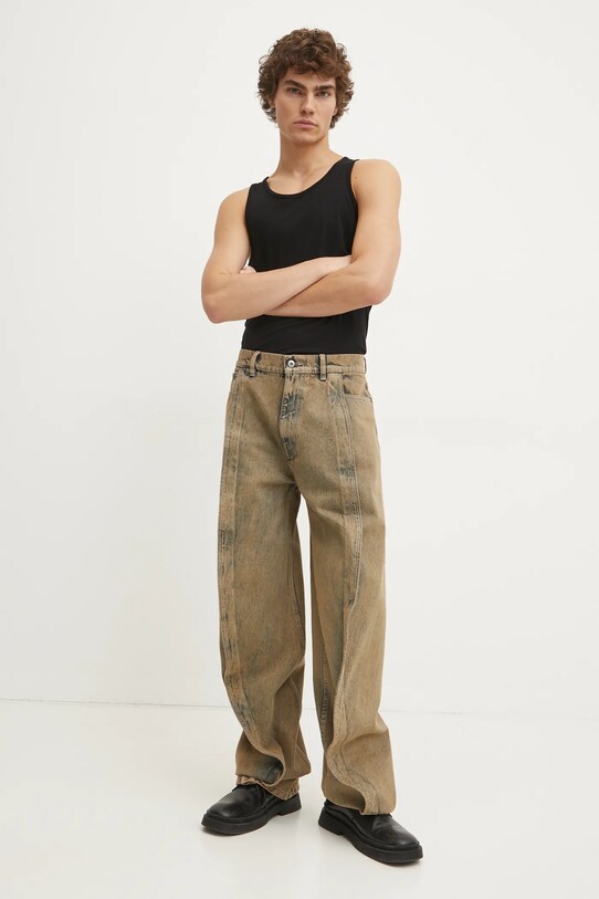 Y/Project jeansi BANANA JEANS 207PA004 maro AW24