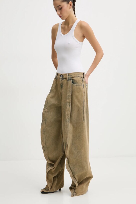 Îmbrăcăminte Y/Project jeansi BANANA JEANS 207PA004 maro