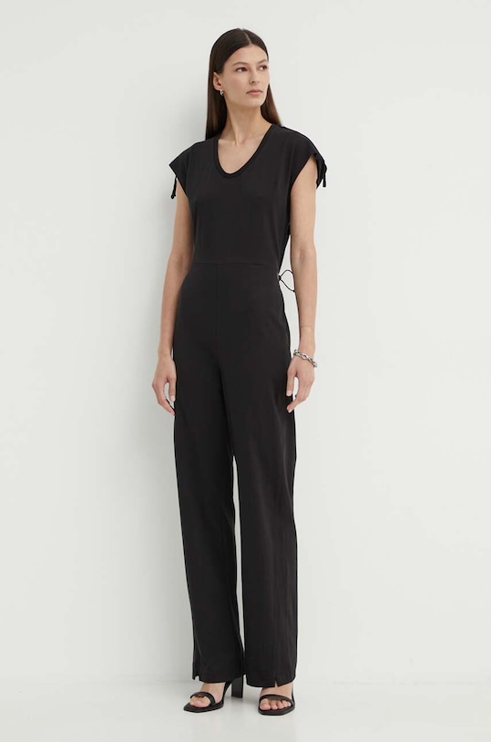 Bavlněná kombinéza G-Star pletenina černá D24575.B771