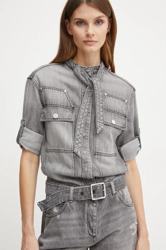 Îmbrăcăminte Pinko salopeta jeans 103880.A20T gri