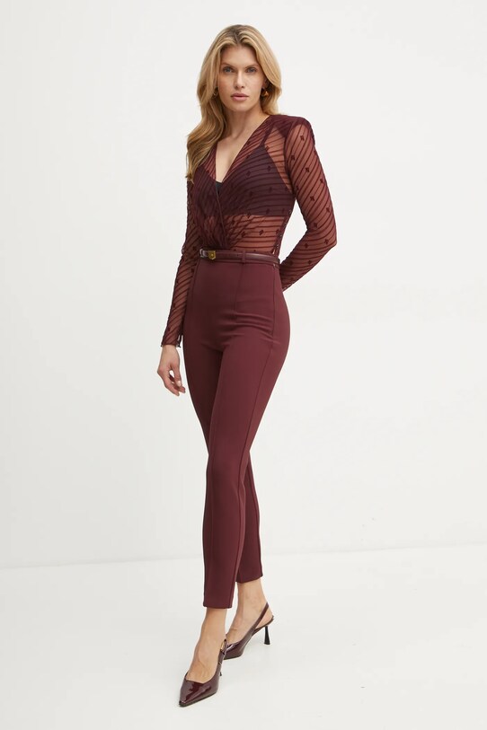 Elisabetta Franchi salopeta burgundia TU02146E2