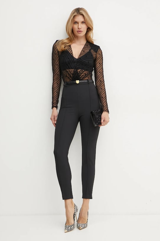 Kombinezon Elisabetta Franchi pletivo crna TU02146E2