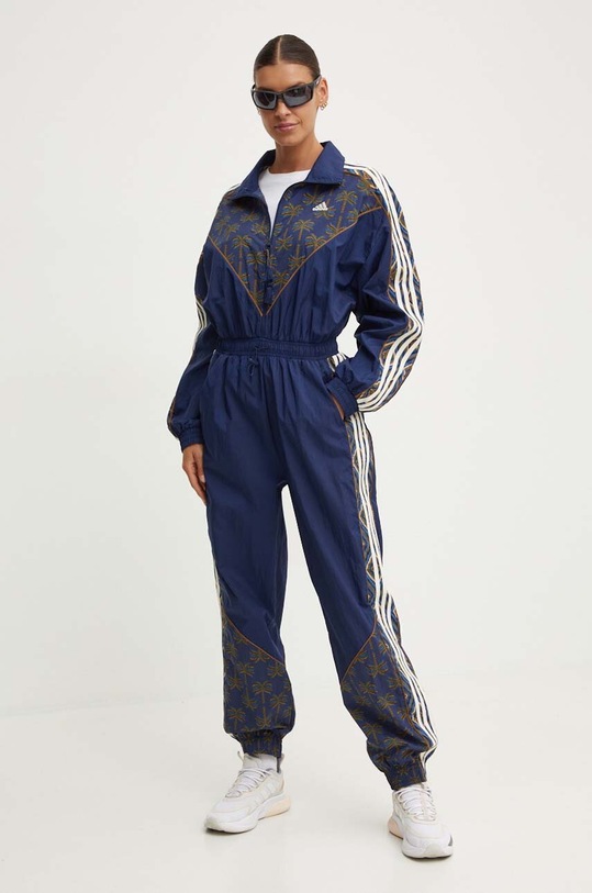 Kombinezon adidas x Farm Rio Dolg mornarsko modra IV9740