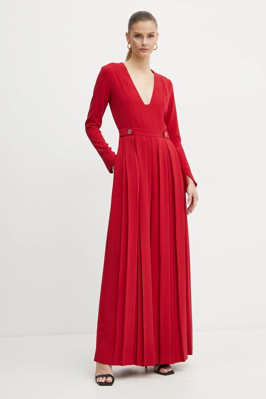 Twinset kombinezon tkanina czerwony 242TT2170