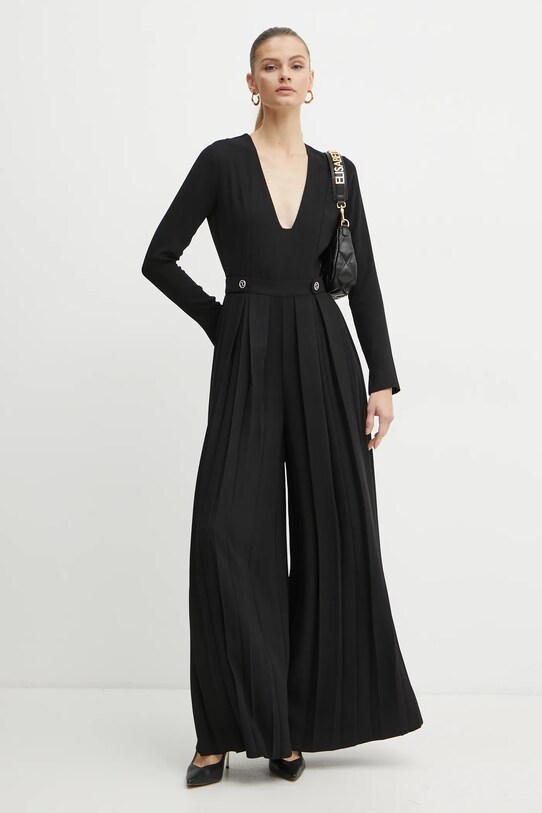 Twinset tuta elegante tessuto nero 242TT2170