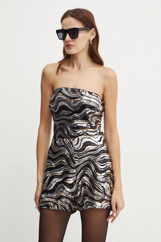 Комбинезон Guess KAHLO открытые плечи чёрный W3YD40.KBPN0