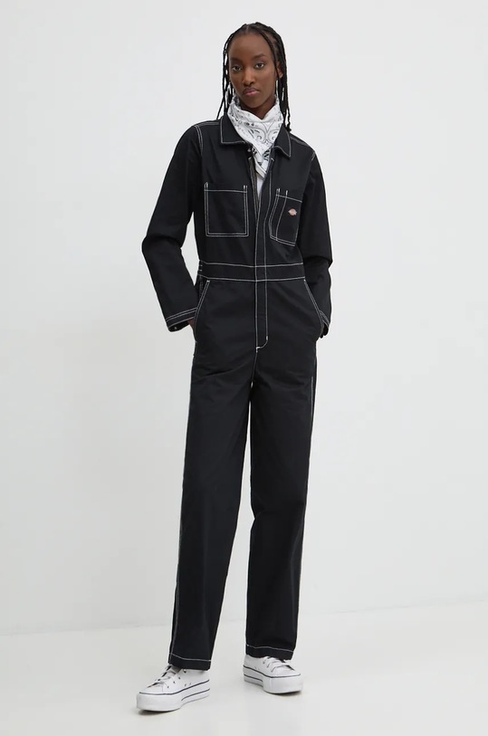 Overal Dickies SUN PRARIE látka černá DK0A8657