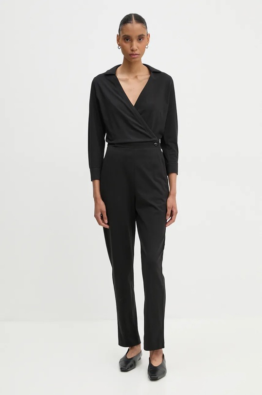 Bavlněná kombinéza G-Star pletenina černá D25024.B771