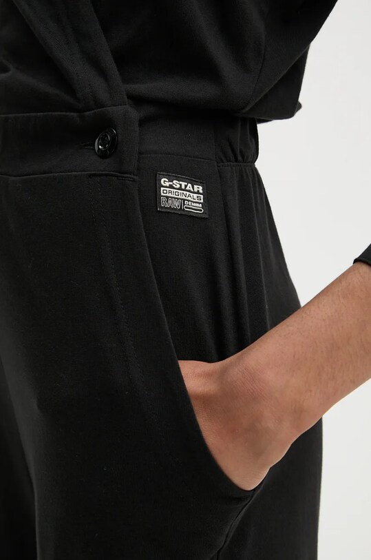G-Star salopetă din bumbac D25024.B771 negru