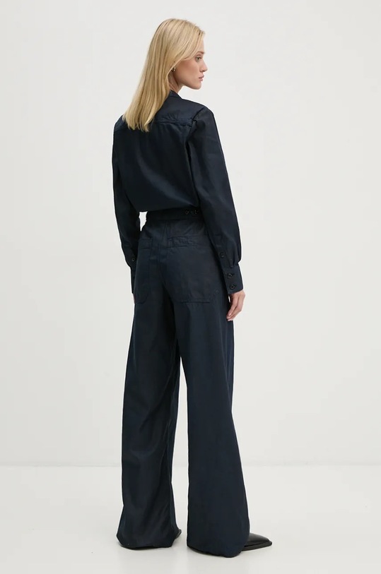 G-Star salopetă din bumbac D25317.D777 bleumarin AW24