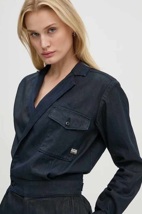 G-Star salopetă din bumbac D25317.D777 bleumarin