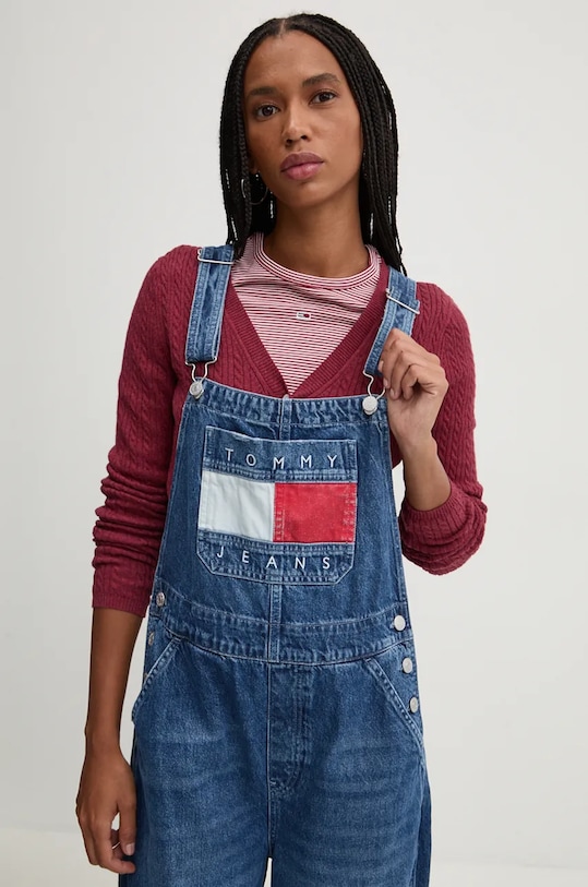 Farmerke iz jeansa Tommy Jeans modra DW0DW19637