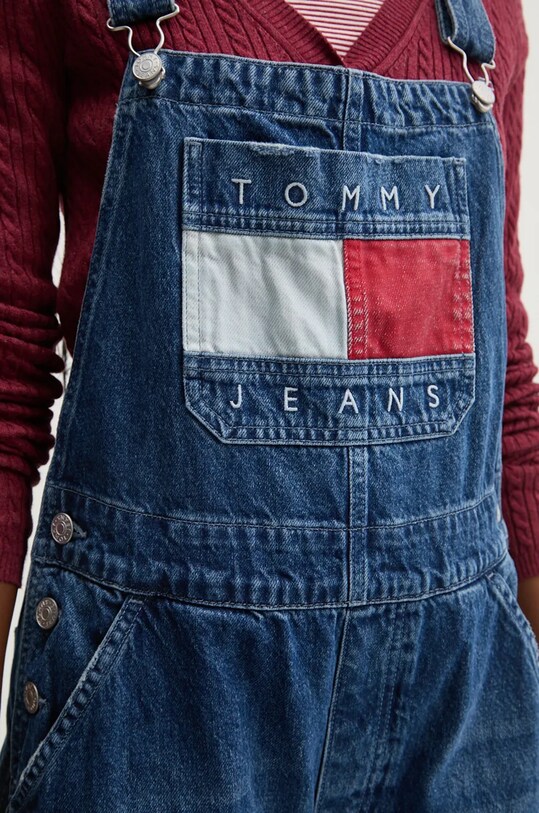Džínové lacláče Tommy Jeans DW0DW19637 modrá