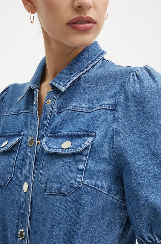 Morgan kombinezon jeansowy PCHICA PCHICA niebieski