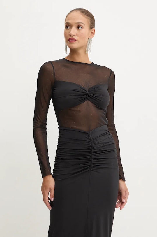Šaty Simona Corsellini A24CEAB060 čierna AW24