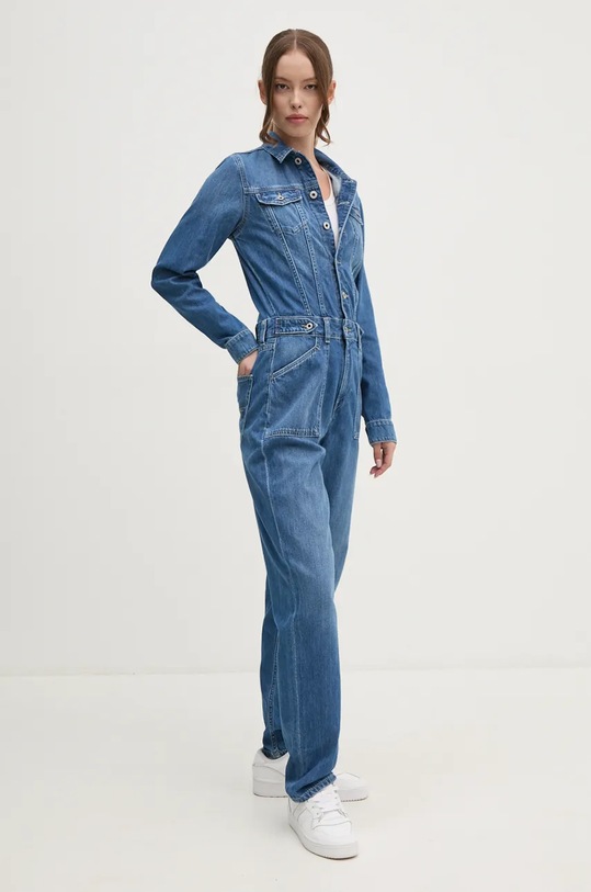 Pepe Jeans salopeta din denim Red Bull Racing x Pepe Jeans RL230001R14 albastru AW24
