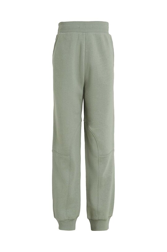 Calvin Klein Jeans spodnie dresowe dziecięce FLEECE JOGGER IB0IB02123.9BYH zielony AW24