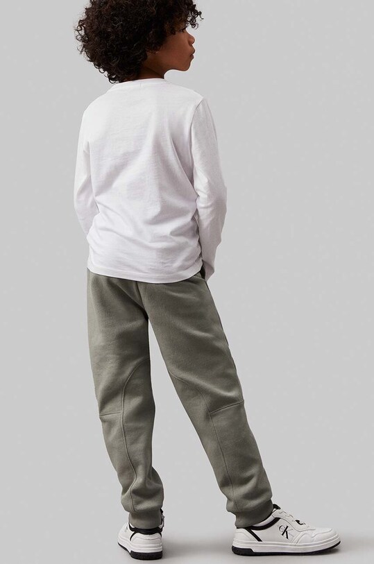 Детские спортивные штаны Calvin Klein Jeans FLEECE JOGGER зелёный IB0IB02123.9BYH