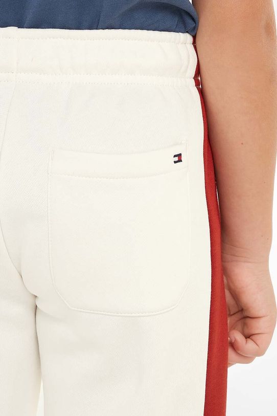 Tommy Hilfiger pantaloni de trening pentru copii COLORBLOCK FLEECE KB0KB09145.9BYH.128.176 alb