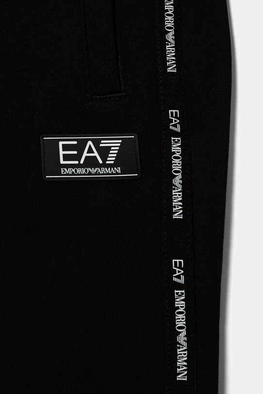Chłopiec EA7 Emporio Armani spodnie dresowe dziecięce 6DBP58.BJEXZ czarny