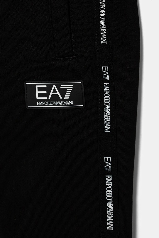 Băieți EA7 Emporio Armani pantaloni de trening pentru copii 6DBP58.BJEXZ negru