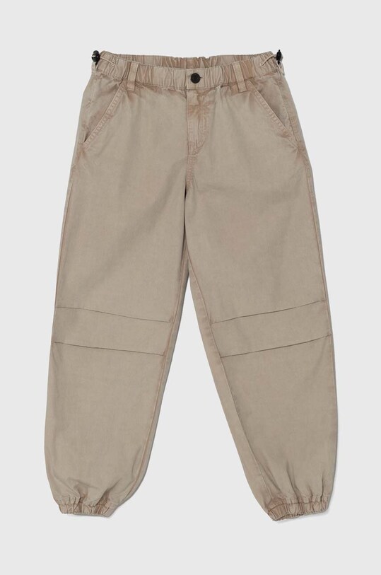 Детски памучен панталон Guess L4YB01.WGBT0.9BYH бежов AW24