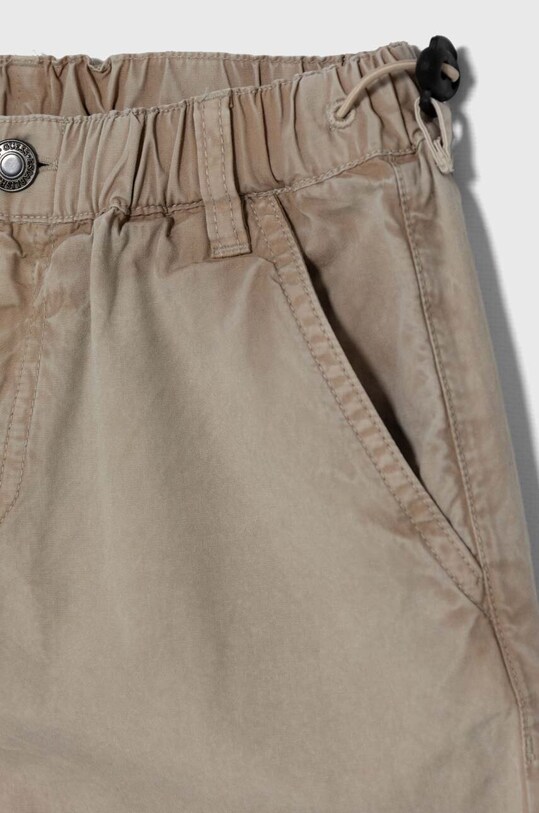 Детски памучен панталон Guess бежов L4YB01.WGBT0.9BYH