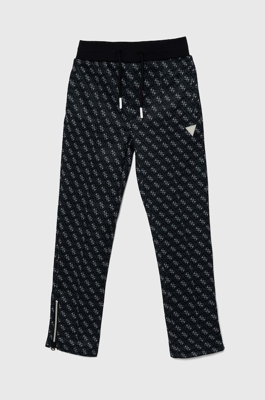 Detské tepláky Guess s elastanom čierna L4YQ18.FL04Q.9BYH