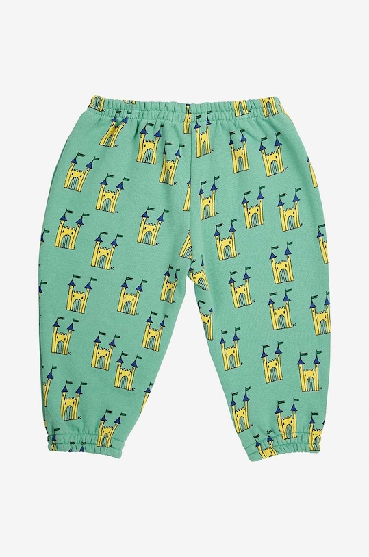 CHLAPEC Kojenecké bavlněné tepláky Bobo Choses Faraway Castle 224AB061 zelená