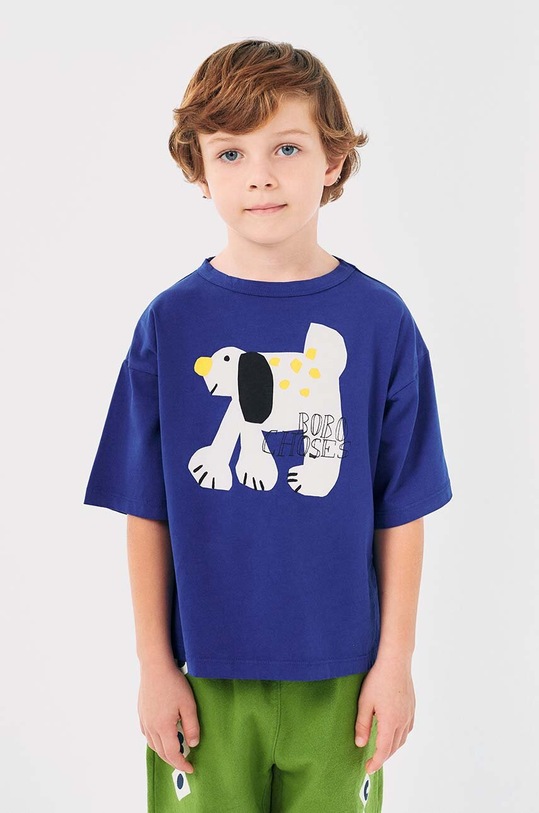 Bobo Choses pantaloni tuta in cotone bambino/a Diamonds 224AC091 verde