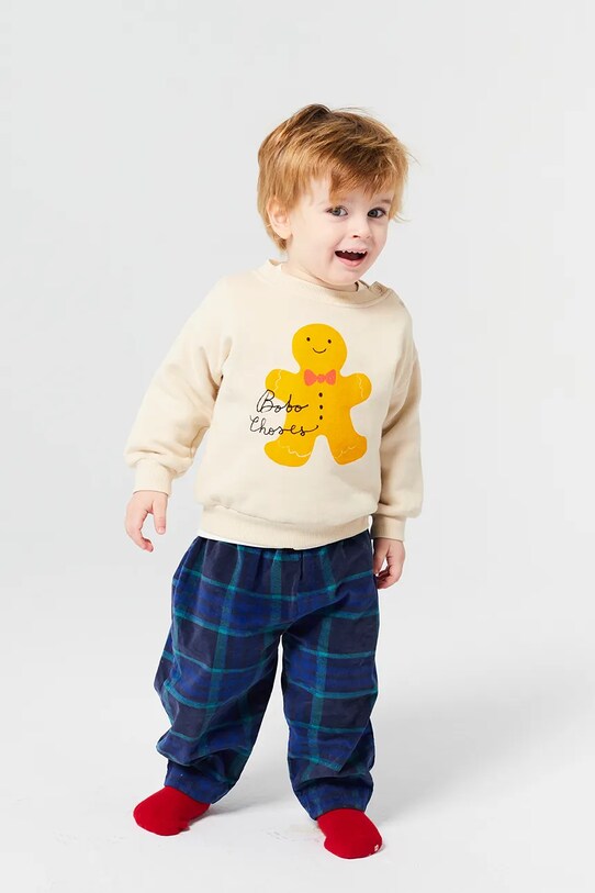 Bobo Choses pantaloni copii bleumarin 224FB004