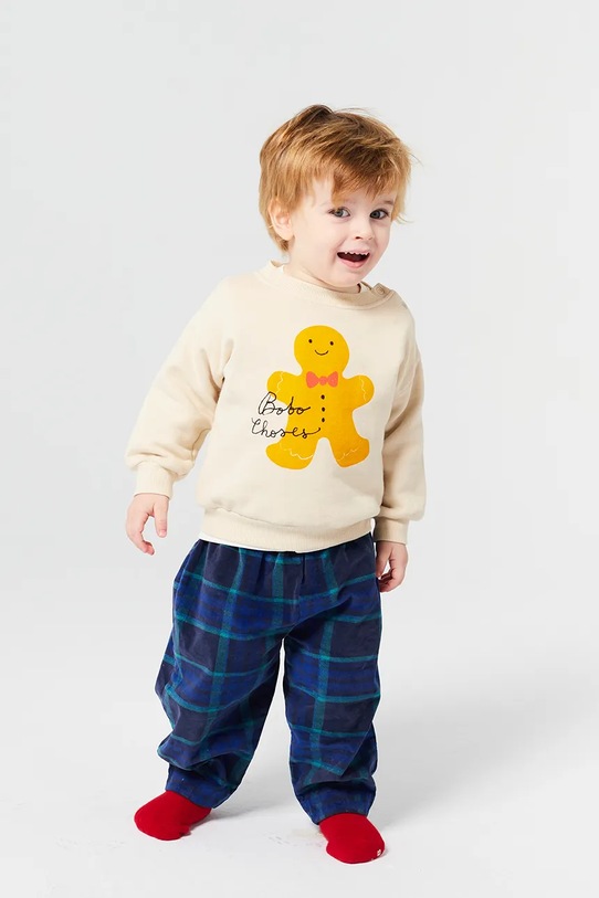 Dětské kalhoty Bobo Choses námořnická modř 224FB004