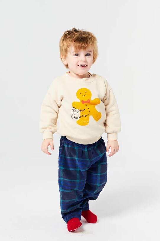 Bobo Choses pantaloni copii 224FB004 bleumarin