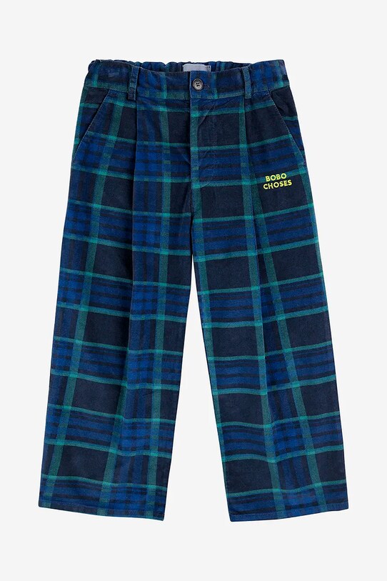 Bobo Choses pantaloni copii 224FC008 bleumarin AW24