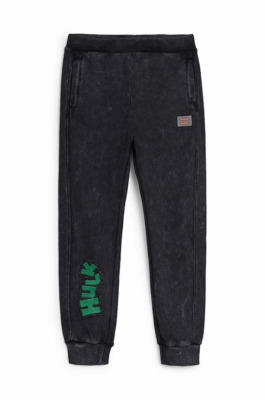 Desigual spodnie dresowe bawełniane dziecięce HULK 24WBPK04 zielony AW24