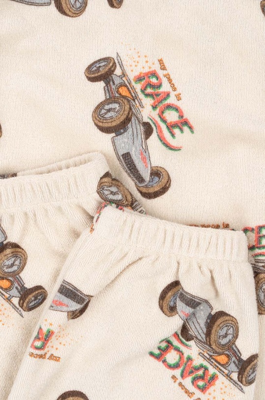 Detské tepláky Konges Sløjd ITTY SWEAT PANTS GOTS KS101539 béžová