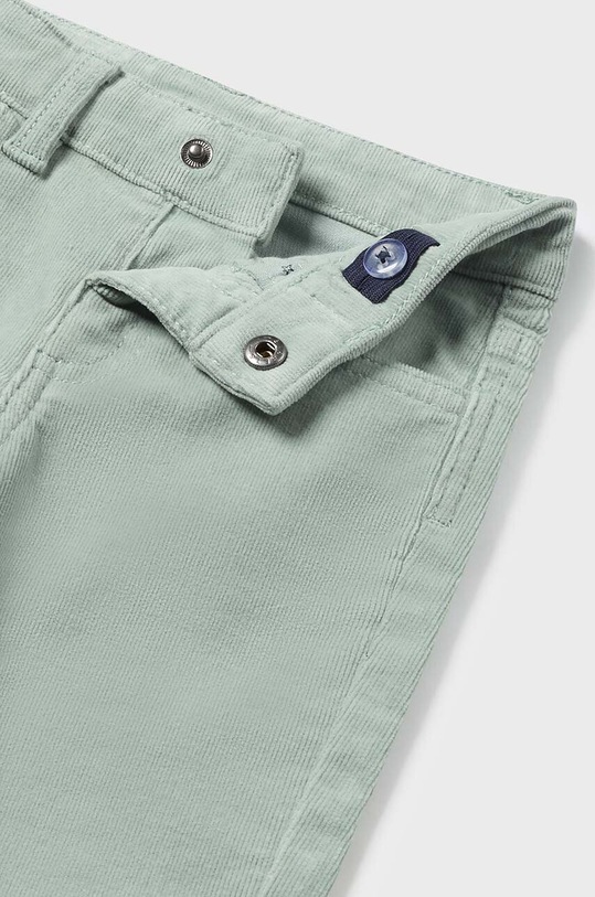 Mayoral pantaloni de bumbac pentru copii sztruks slim fit basi 502.3A.Baby.9BYH turcoaz AW24