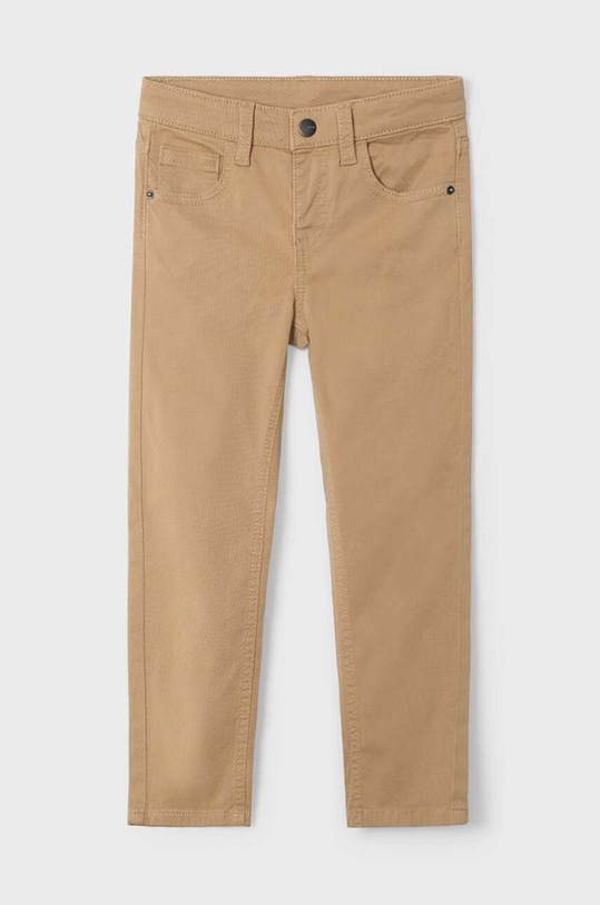 Dětské kalhoty Mayoral slim fit basic látka béžová 517.5B.Mini.9BYH