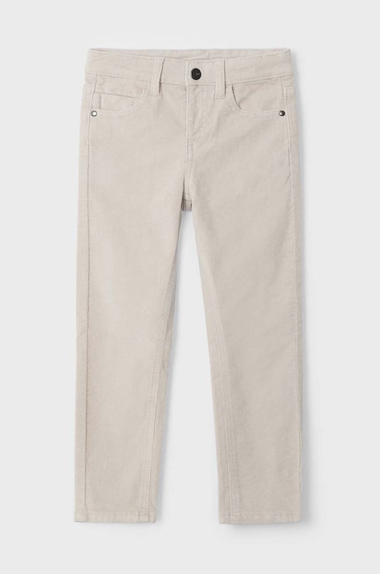 Mayoral pantaloni din catifea pentru copii sztruks slim fit basi bumbac bej 537.5C.Mini.9BYH