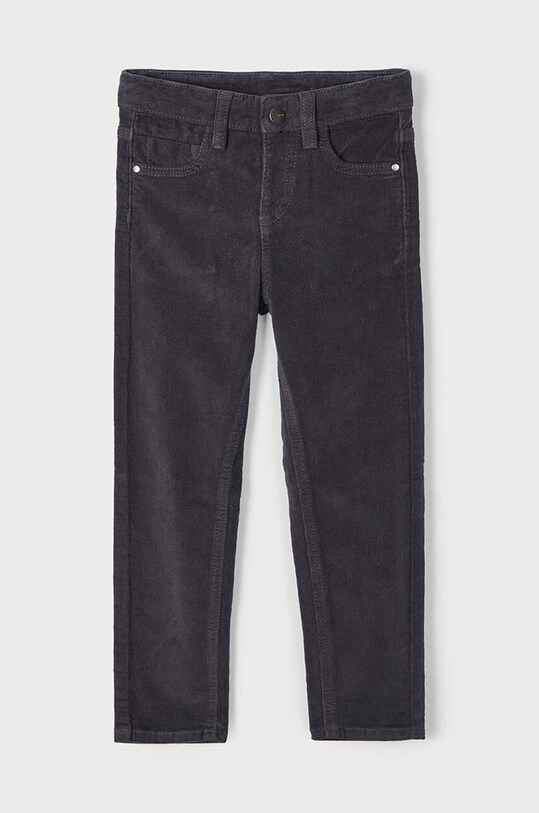 Mayoral pantaloni din catifea pentru copii sztruks slim fit basi bumbac gri 537.5C.Mini.9BYH