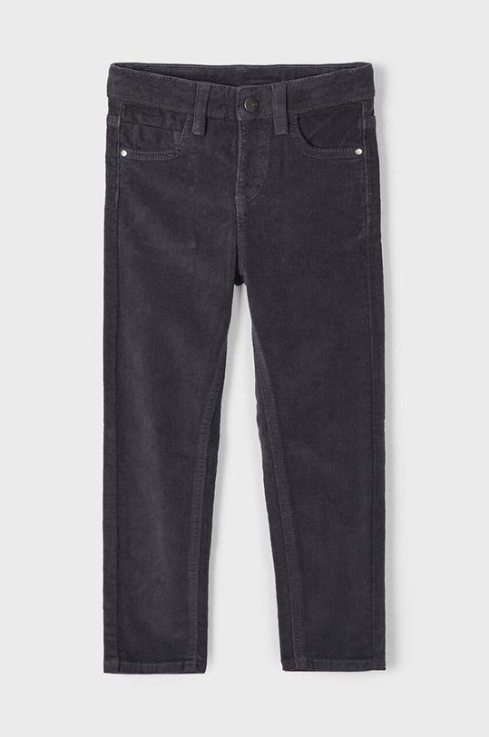 Mayoral pantaloni din catifea pentru copii sztruks slim fit basi bumbac gri 537.5C.Mini.9BYH