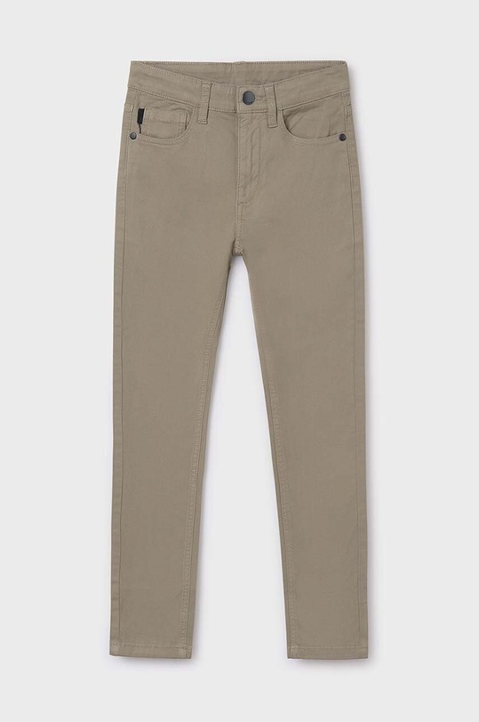 Mayoral pantaloni copii slim fit basic 582.7C.Junior.9BYH verde AW24