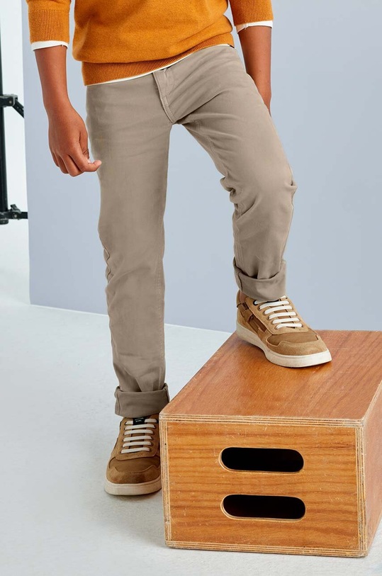 Mayoral pantaloni copii slim fit basic verde 582.7C.Junior.9BYH