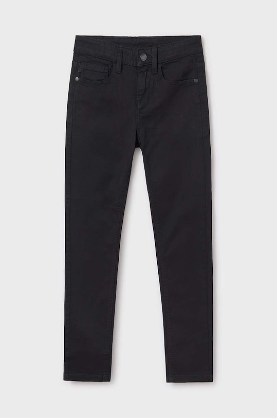 Dětské kalhoty Mayoral slim fit basic 582.7C.Junior.9BYH černá AW24