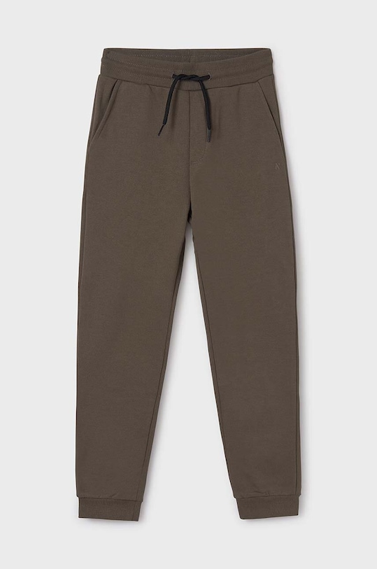 Mayoral spodnie dresowe dziecięce dzianina zielony 705.7A.Junior.9BYH