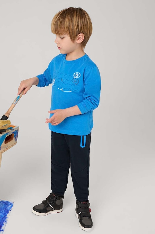 Mayoral pantaloni de trening pentru copii tricotaj bleumarin 4542.5H.Mini.9BYH