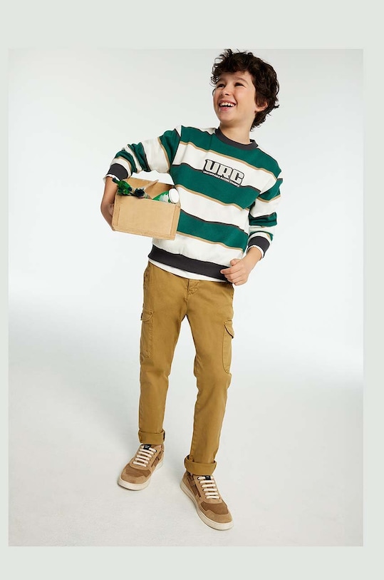 Дитячі штани Mayoral cargo slim з еластаном жовтий 7533.7B.Junior.9BYH