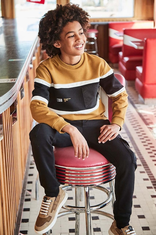 Mayoral pantaloni de trening pentru copii negru 7536.7C.Junior.9BYH